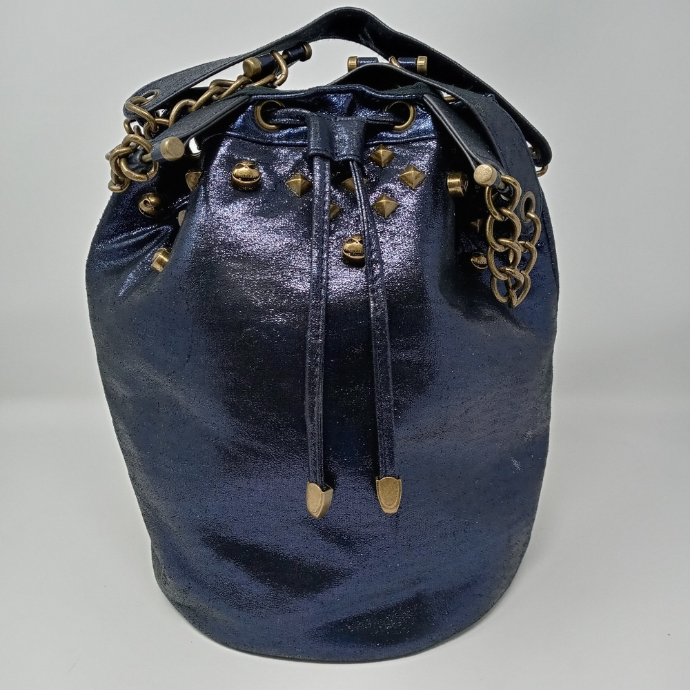 DISNEY Jack Skeleton blue drawstring bucket purse